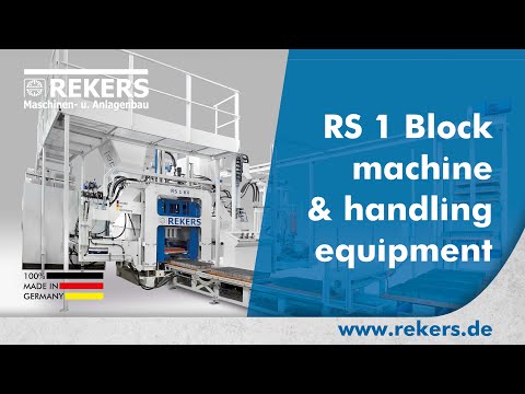 REKERS RS1KV Block Machine and Handling System (Rexha)