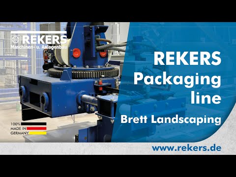 Umformierung und Verpackungslinie mit schnellen Taktzeiten bei Brett Landscaping