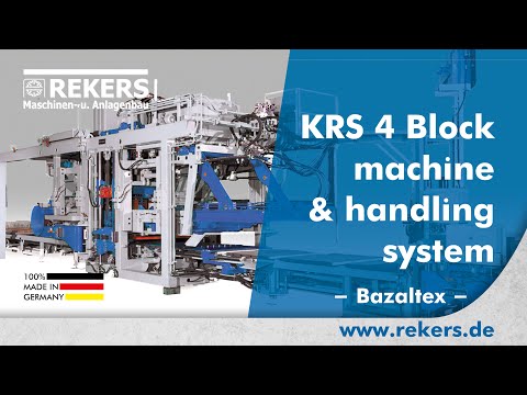 REKERS KRS4 Block Machine and Handling System (Bazaltex)