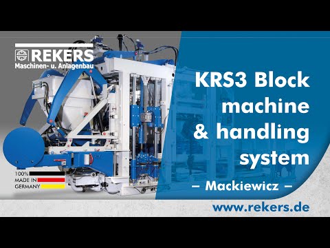 REKERS KRS3 Block Machine and Handling System (Mackiewicz)